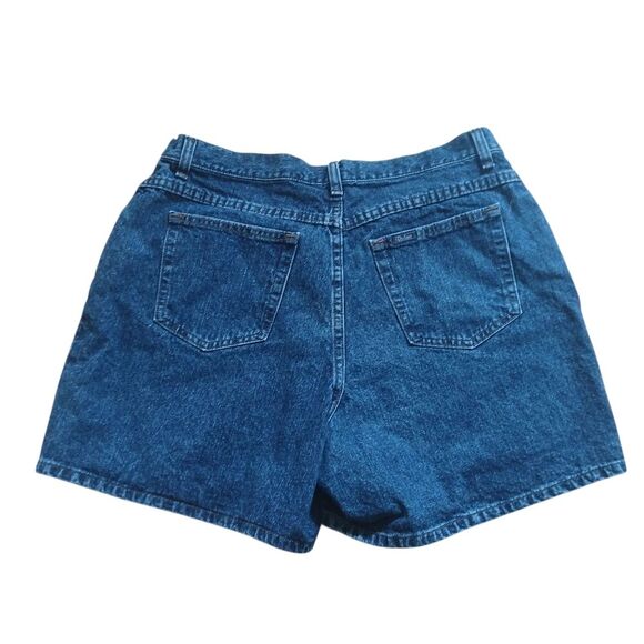 Riders by Lee Blue Jean Denim Shorts 80's High-Waist Mom Jeans 16 M - Picture 2 of 9